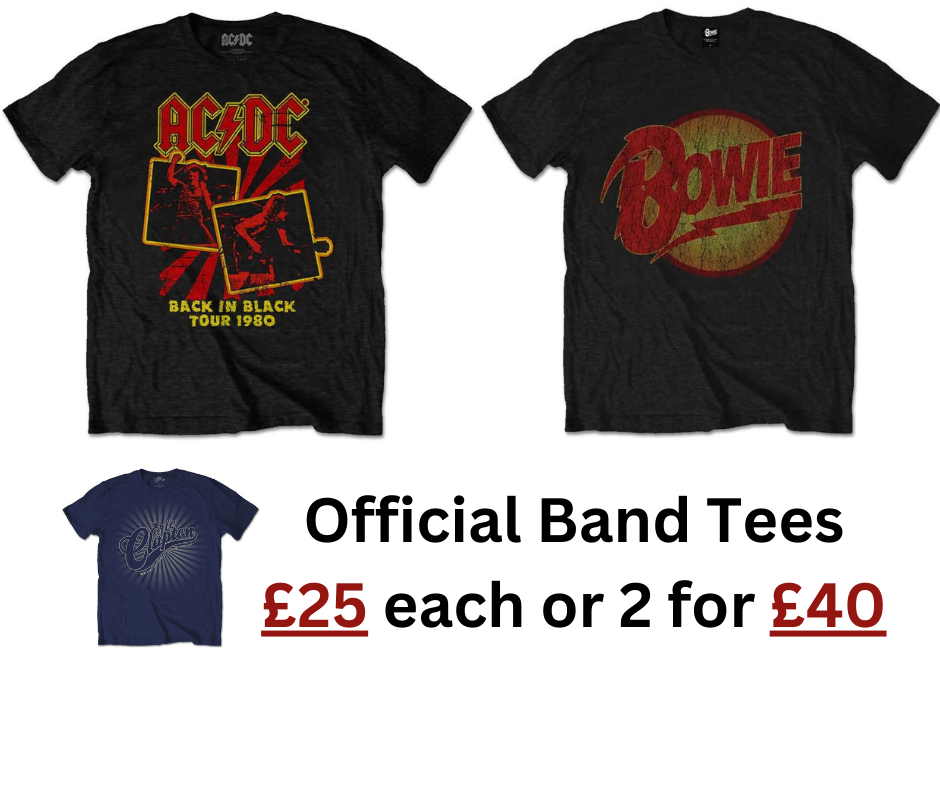 Official Band Tee's - £25 each / 2 for £40