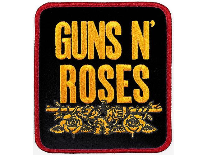 Guns N' Roses Standard Patch: Stacked Black