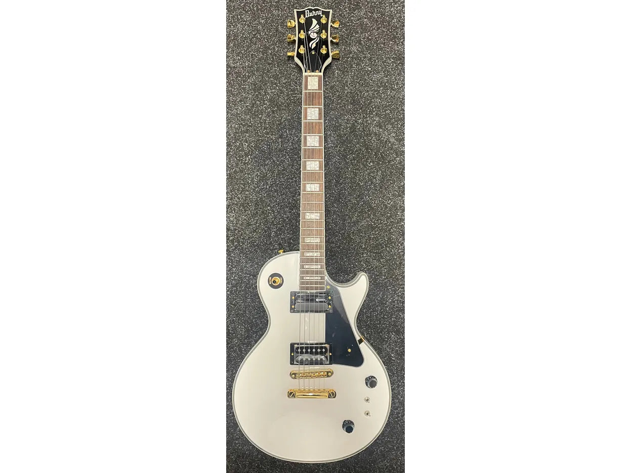 Burny RLC-95S SW Electric Guitar with Sustainer in Snow White