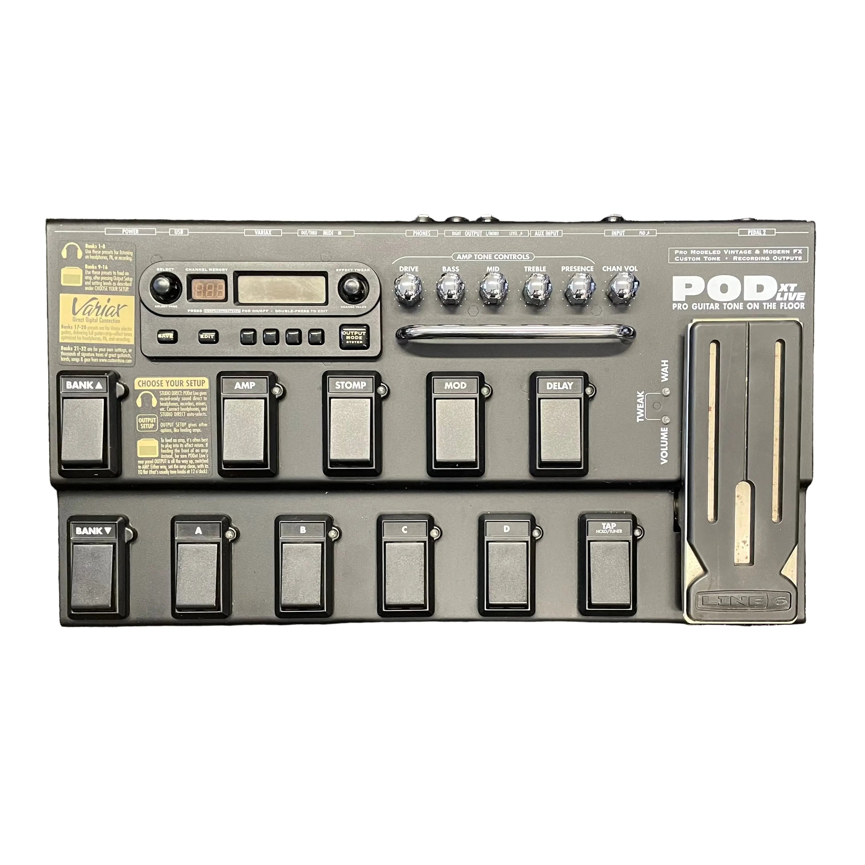 pod effects pedal Line 6 POD XT Live Multi Effects Pedal for Guitar Pre-Owned – The Music Bank