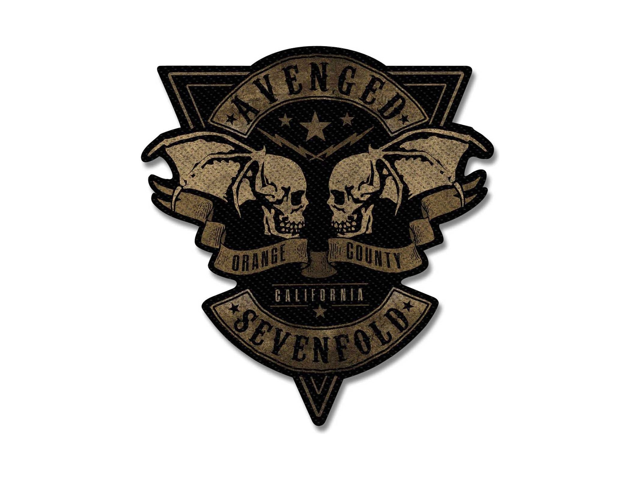 Avenged Sevenfold Standard Patch: Orange County Cut-Out