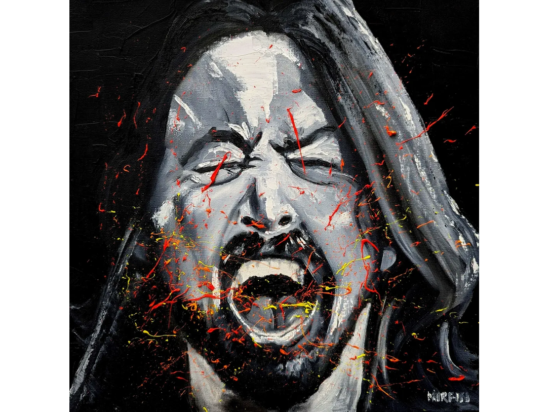 Dave Grohl - The Foofighters - Iconic Art (by Paul Mirfin)