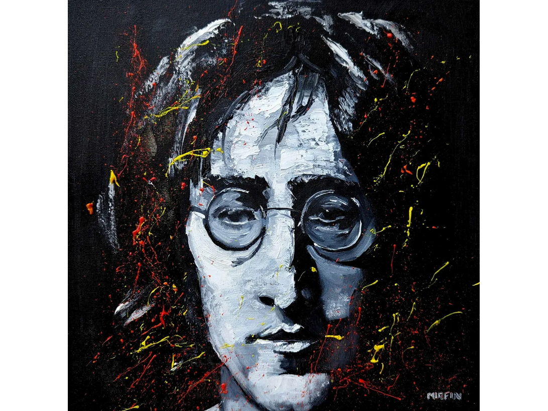 John Lennon - The Beatles - Iconic Art (by Paul Mirfin)