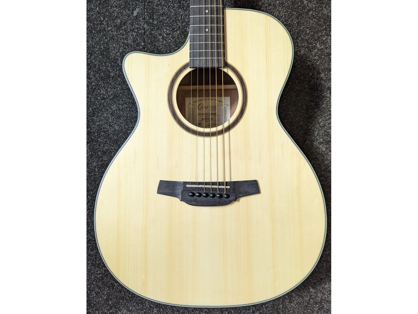 Crafter HT-100CE Orchestra Cutaway Electro Acoustic Guitar Left Handed