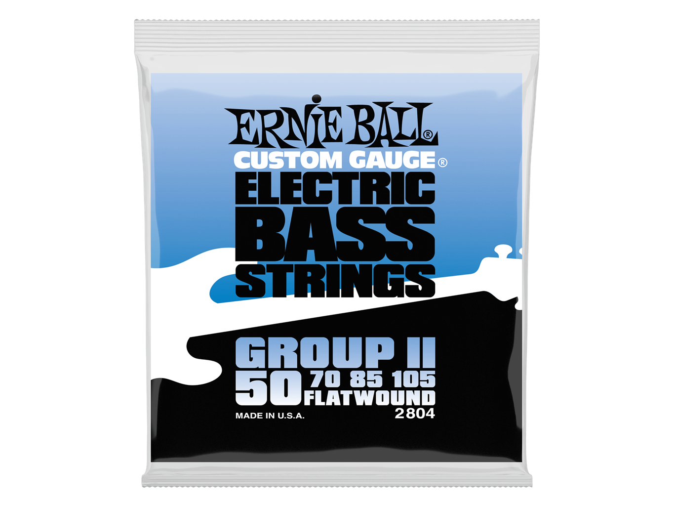 Erine Ball Stainless Flatwound Bass Strings Set 50-105 Semi