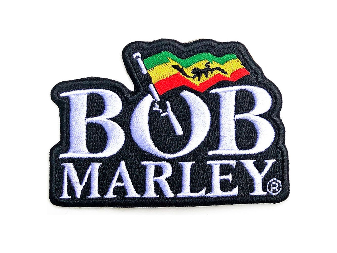 Bob Marley Standard Patch: Logo (Iron on)