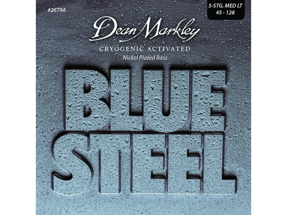 Dean Markley Blue Steel NPS Bass Guitar Strings Medium Light 5 String 45-128