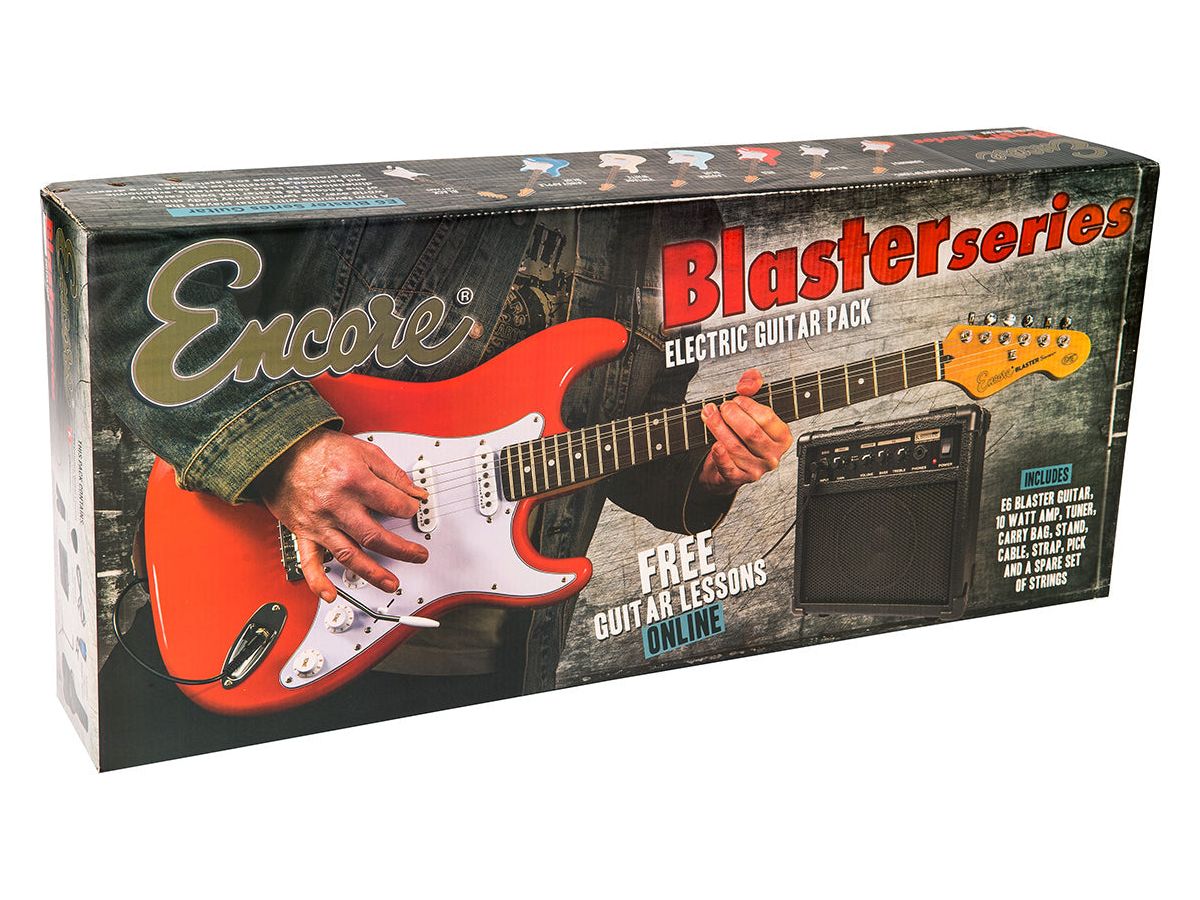 Encore E6 Electric Guitar Pack ~ Vintage White