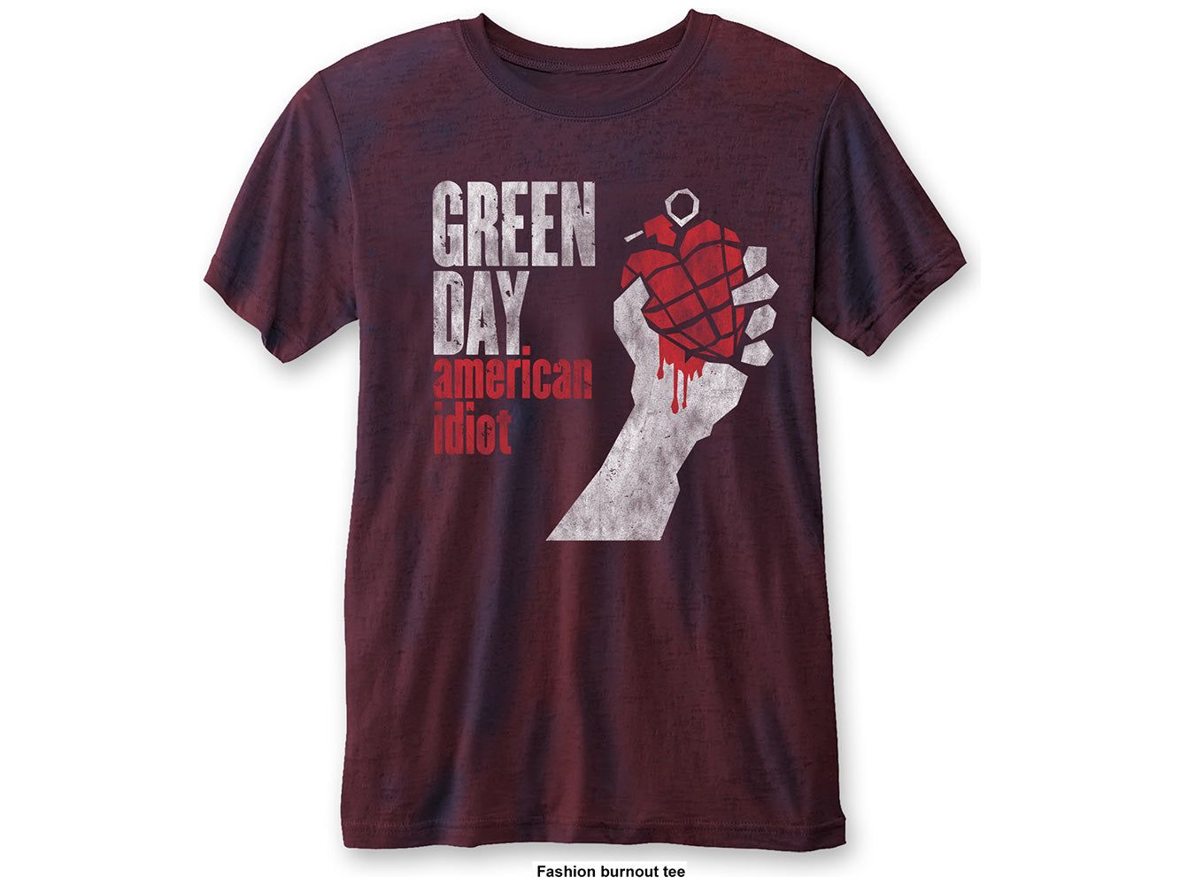 GREEN DAY UNISEX T-SHIRT AMERICAN IDIOT VINTAGE
