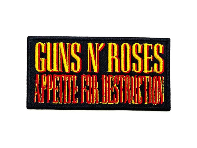 Guns N' Roses Standard Patch: Appetite For Destruction (Iron on)