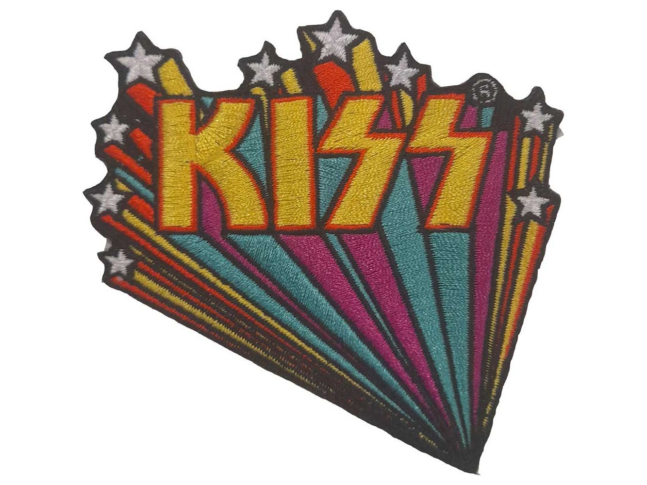 Kiss Standard Patch: Star Banners (Iron on)