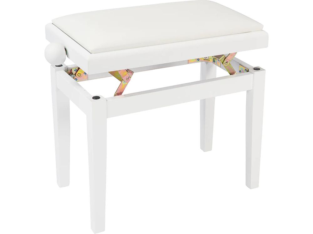 Kinsman Adjustable Piano Bench ~ Polished Gloss White