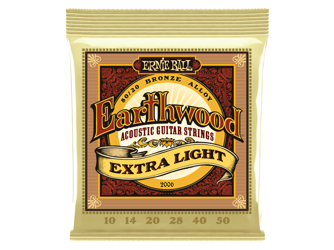 Ernie Ball Earthwood Extra Light Bronze Acoustic Strings 10-50