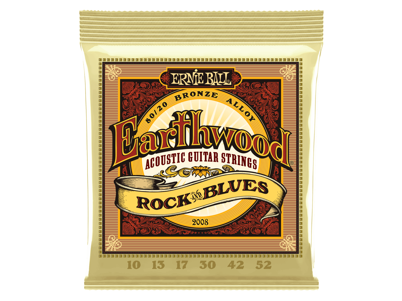Ernie Ball Earthwood Rock & Blues Bronze Acoustic Strings 10-52