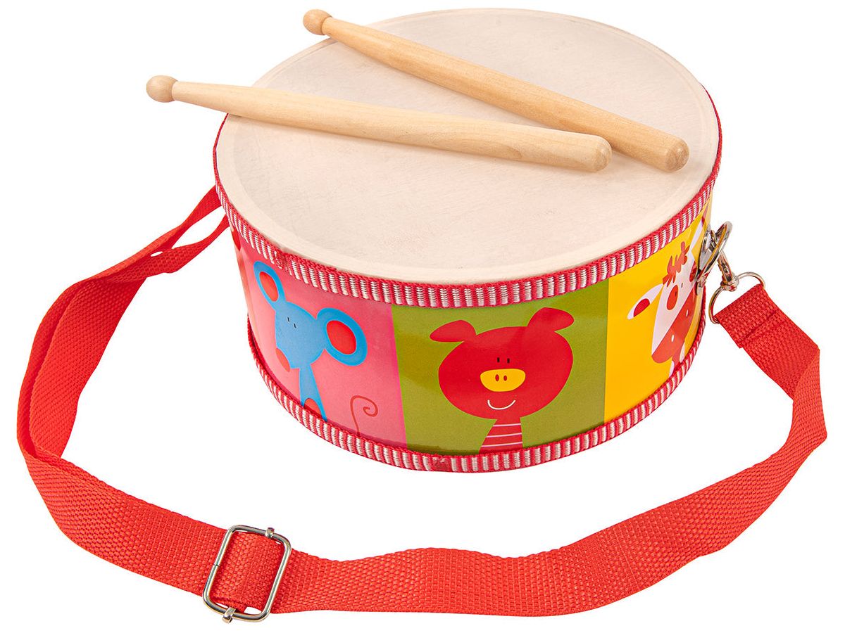 PP World 'Early Years' Wooden Drum ~ Animals