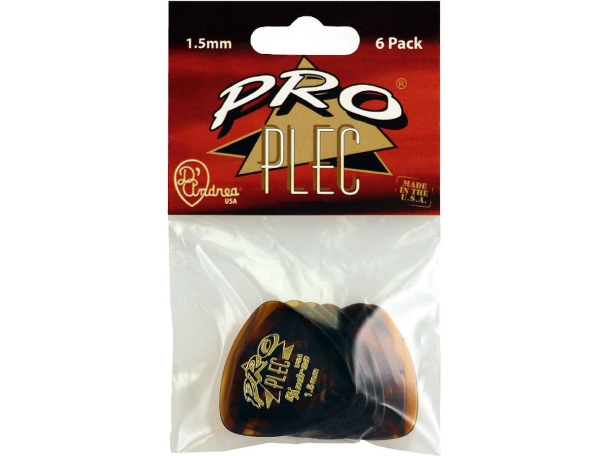 D'Andrea Pro Plecs Pick Pack ~ Large Round Triangle ~ 6 Picks