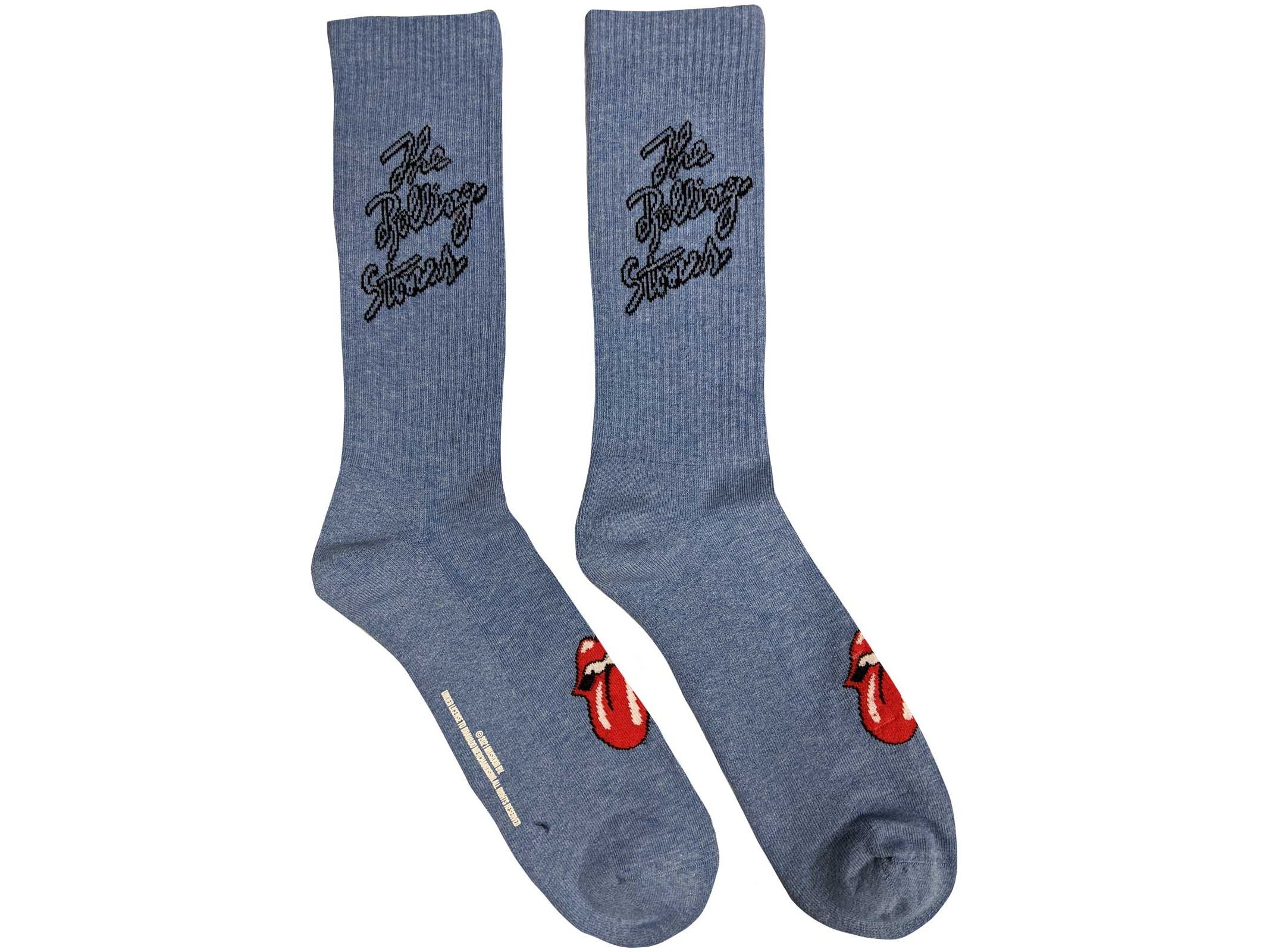 The Rolling Stones Unisex Ankle Socks: Script Logo