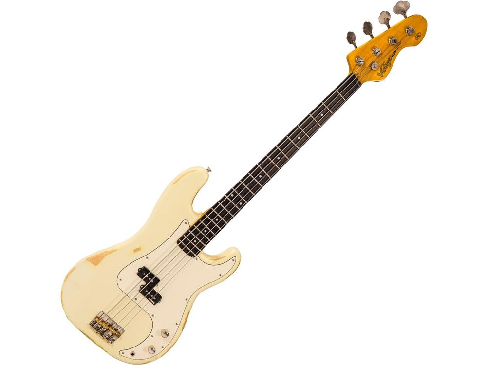 Vintage V4 ICON Bass ~ Distressed Vintage White