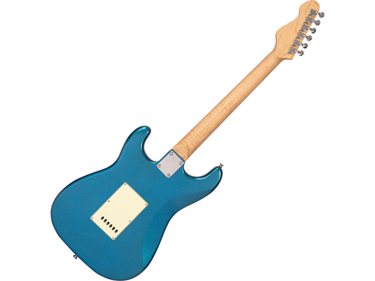 Vintage V60 Coaster Series Electric Guitar Pack ~ Candy Apple Blue