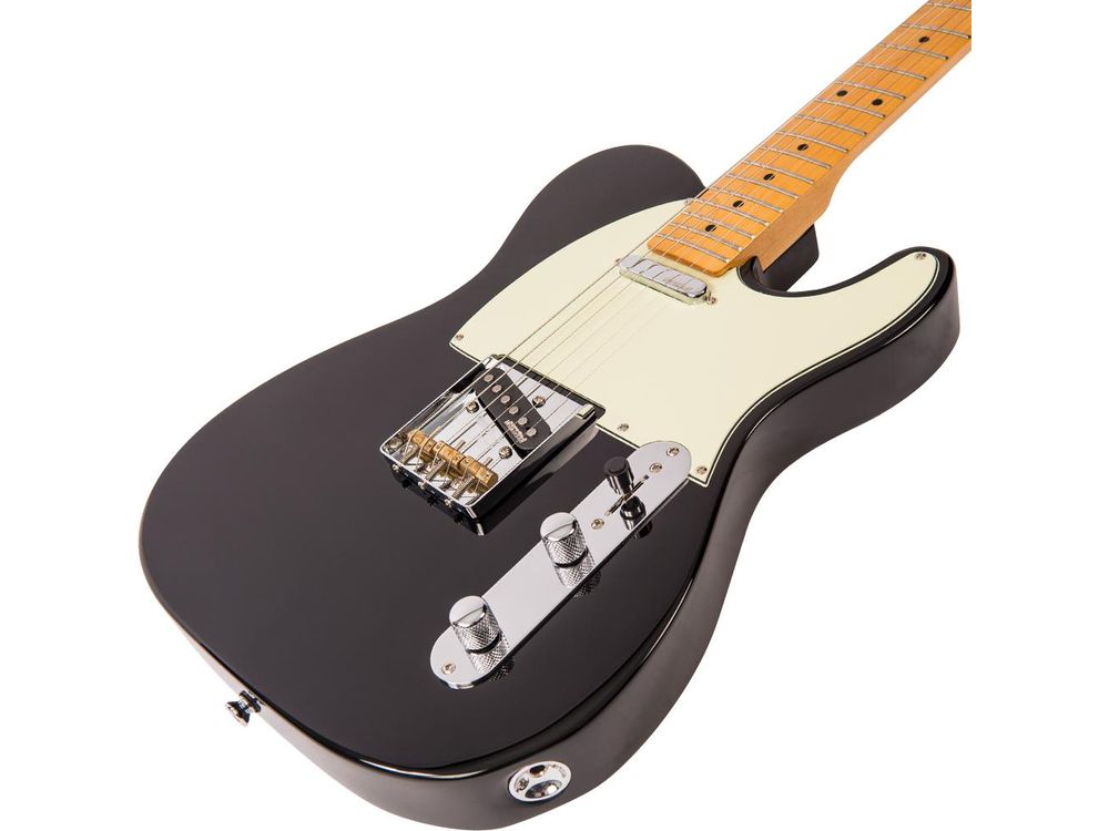 Vintage V75 ReIssued Electric Guitar ~ Gloss Black