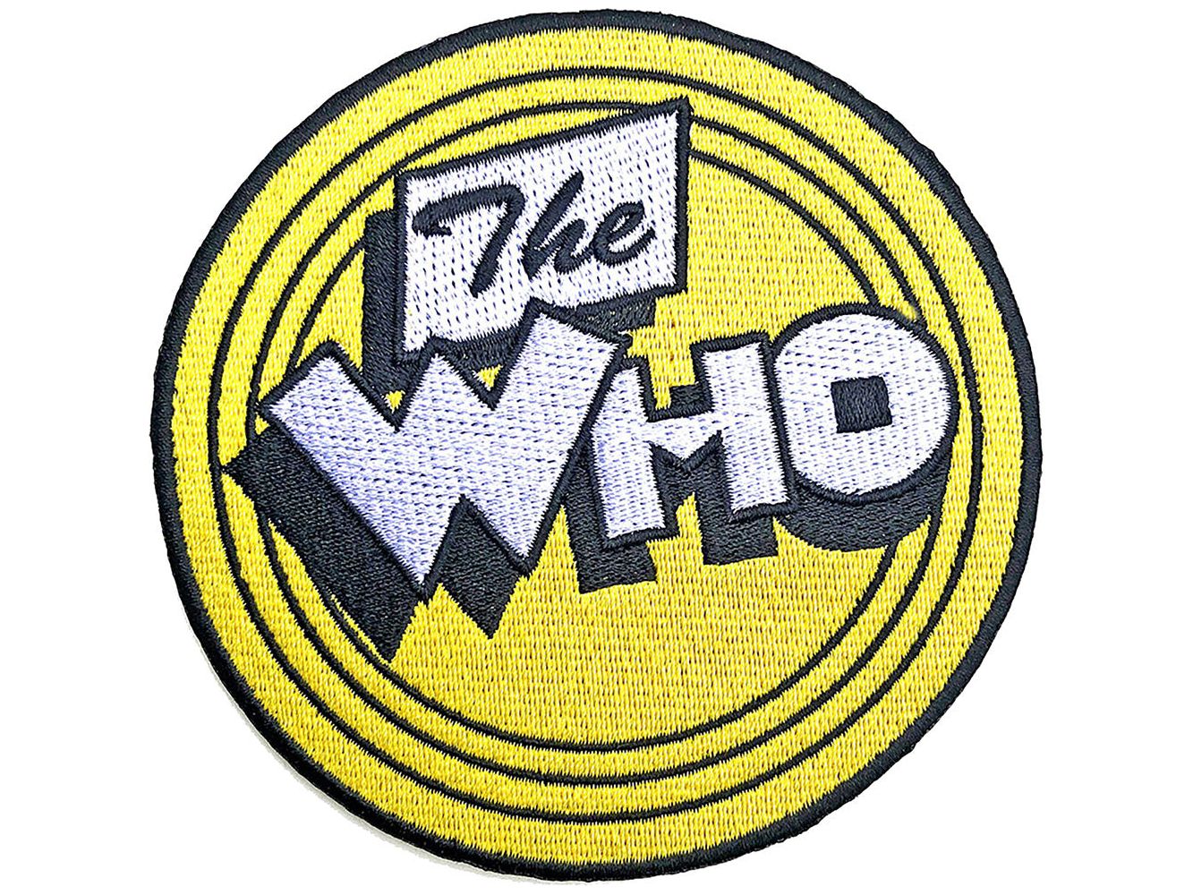 The Who Standard Patch: Yellow Circle (Iron on)