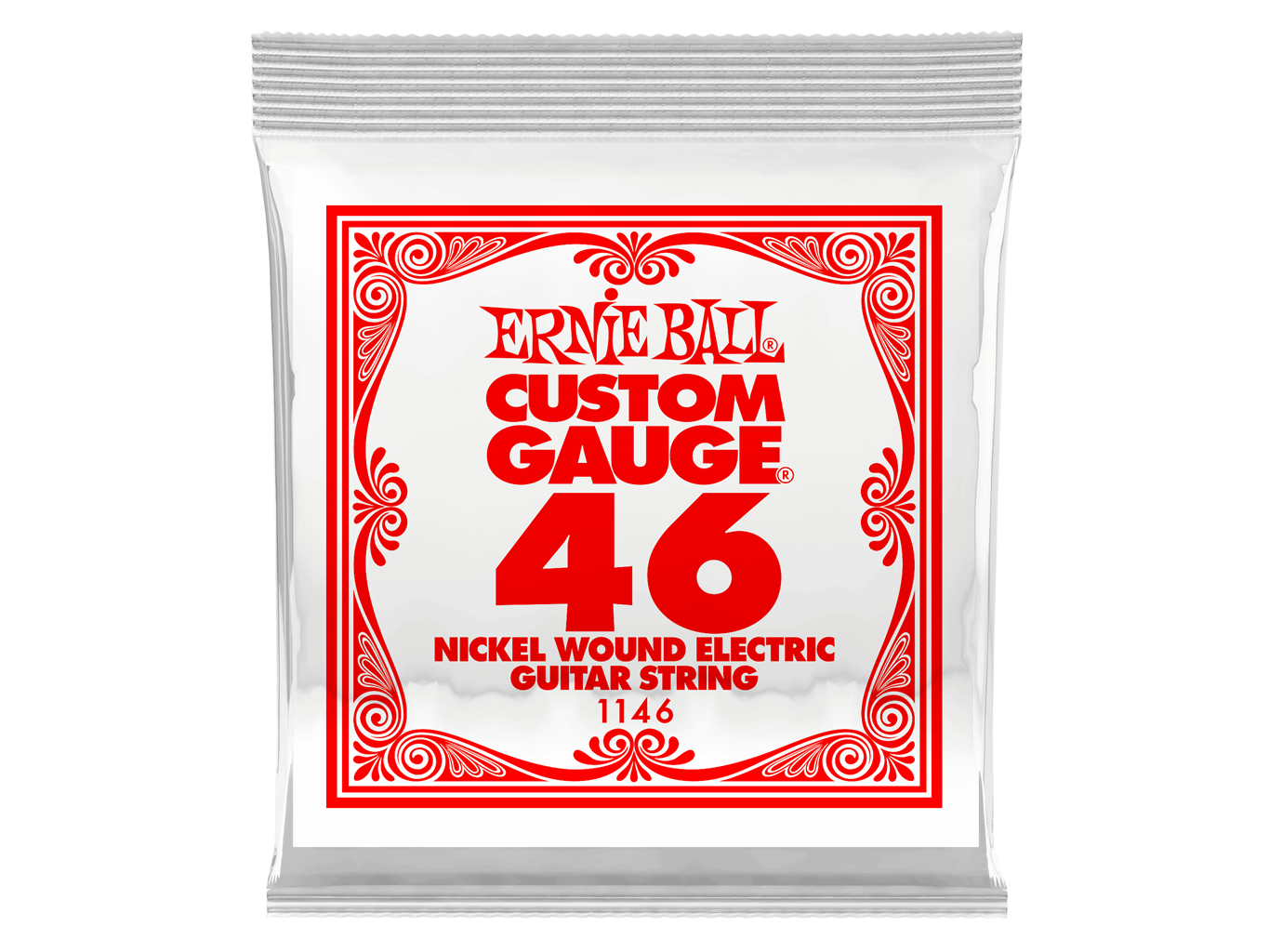 Ernie Ball Single Plain Steel Electric/Acoustic Guitar String 0.46