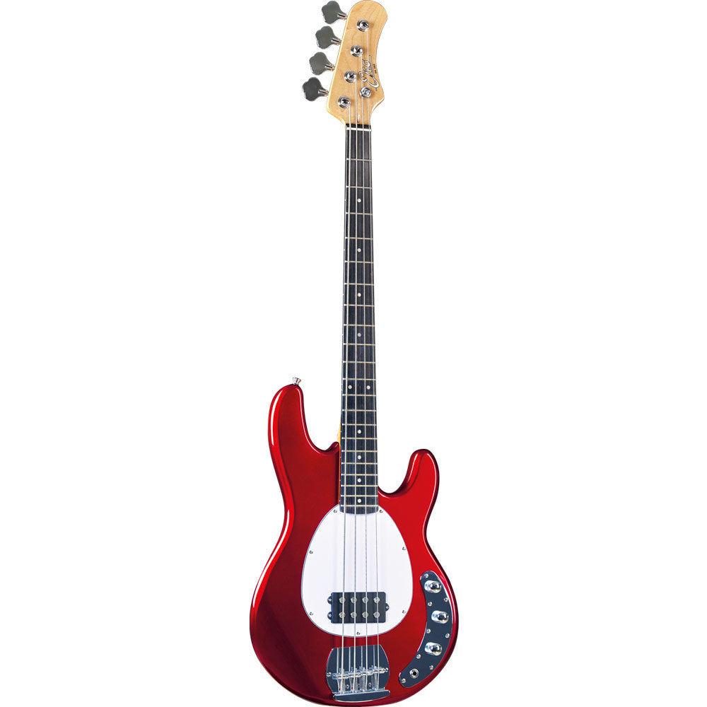 Eko MM-300 Bass Guitar in Chrome Red