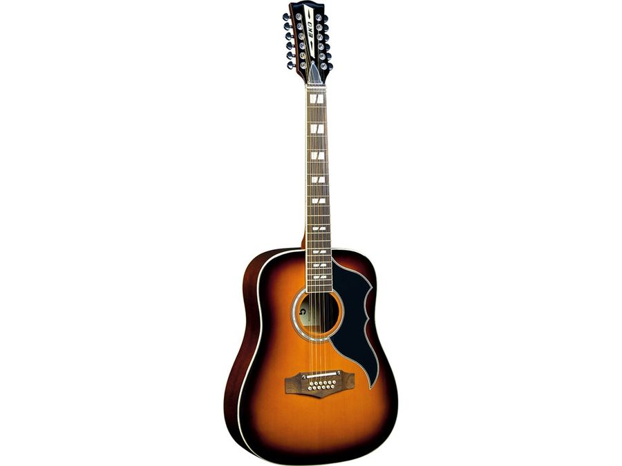 Eko Ranger VI VR EQ Electro 12 String Acoustic Guitar in Honey Burst