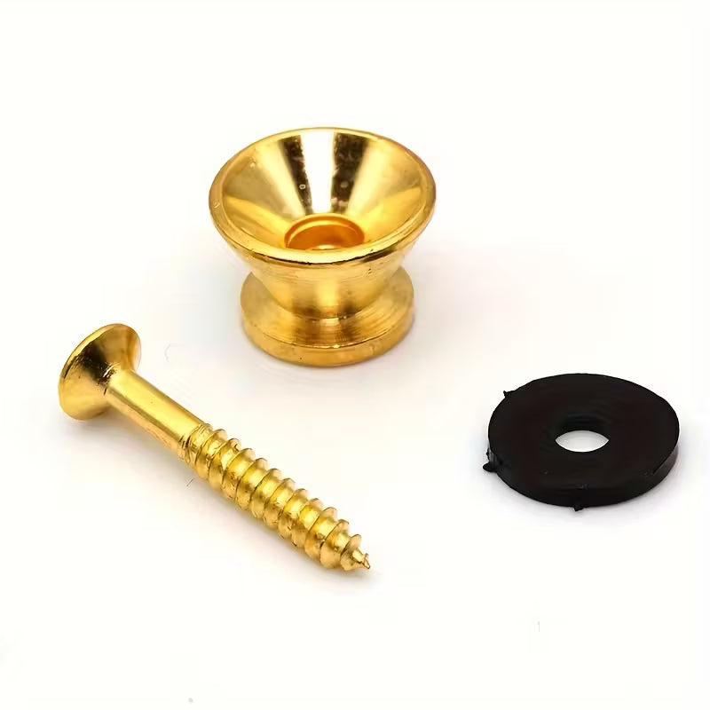 Turner Strap Buttons for Guitar, Bass & Ukulele Pack of 2 in Golden