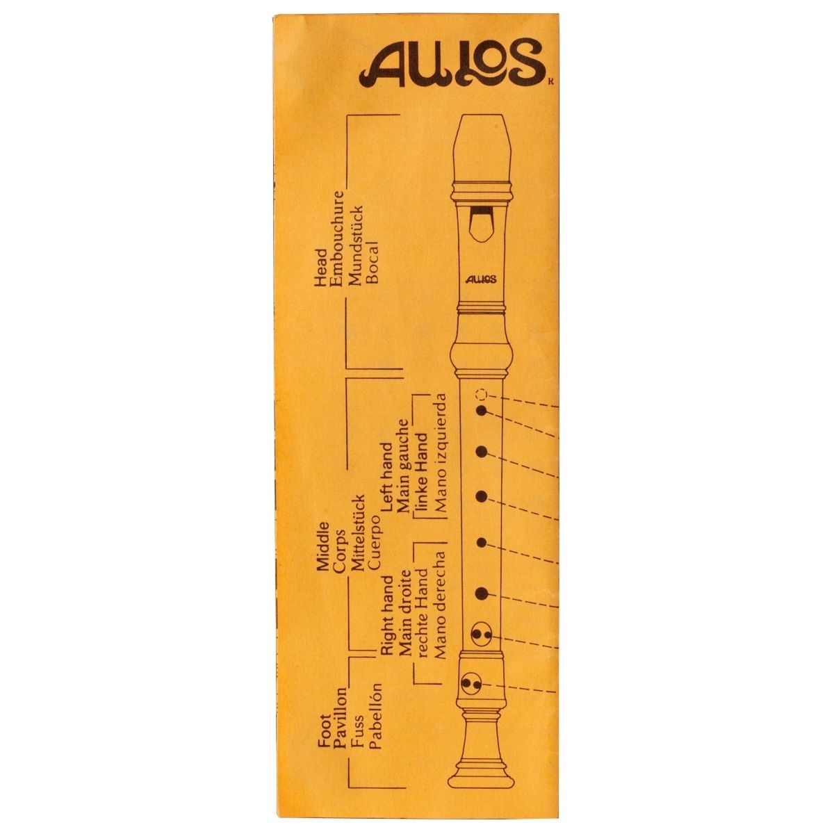 Aulos Descant Recorder 205A Robin Premium School Recorder