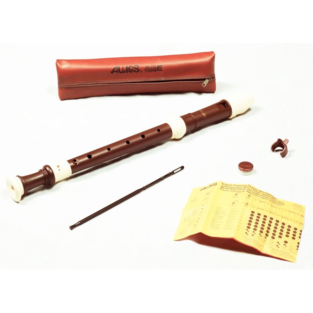Aulos Treble Recorder 709BW Haka