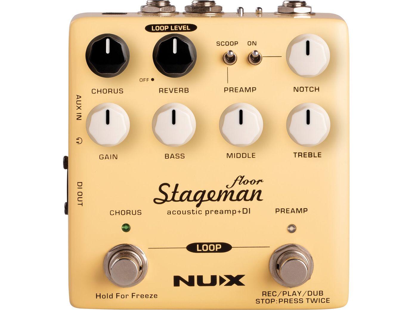 Stageman Floor Acoustic Preamp DI Pedal