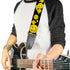 Buckle Down Smiley Face Splatter Guitar Strap