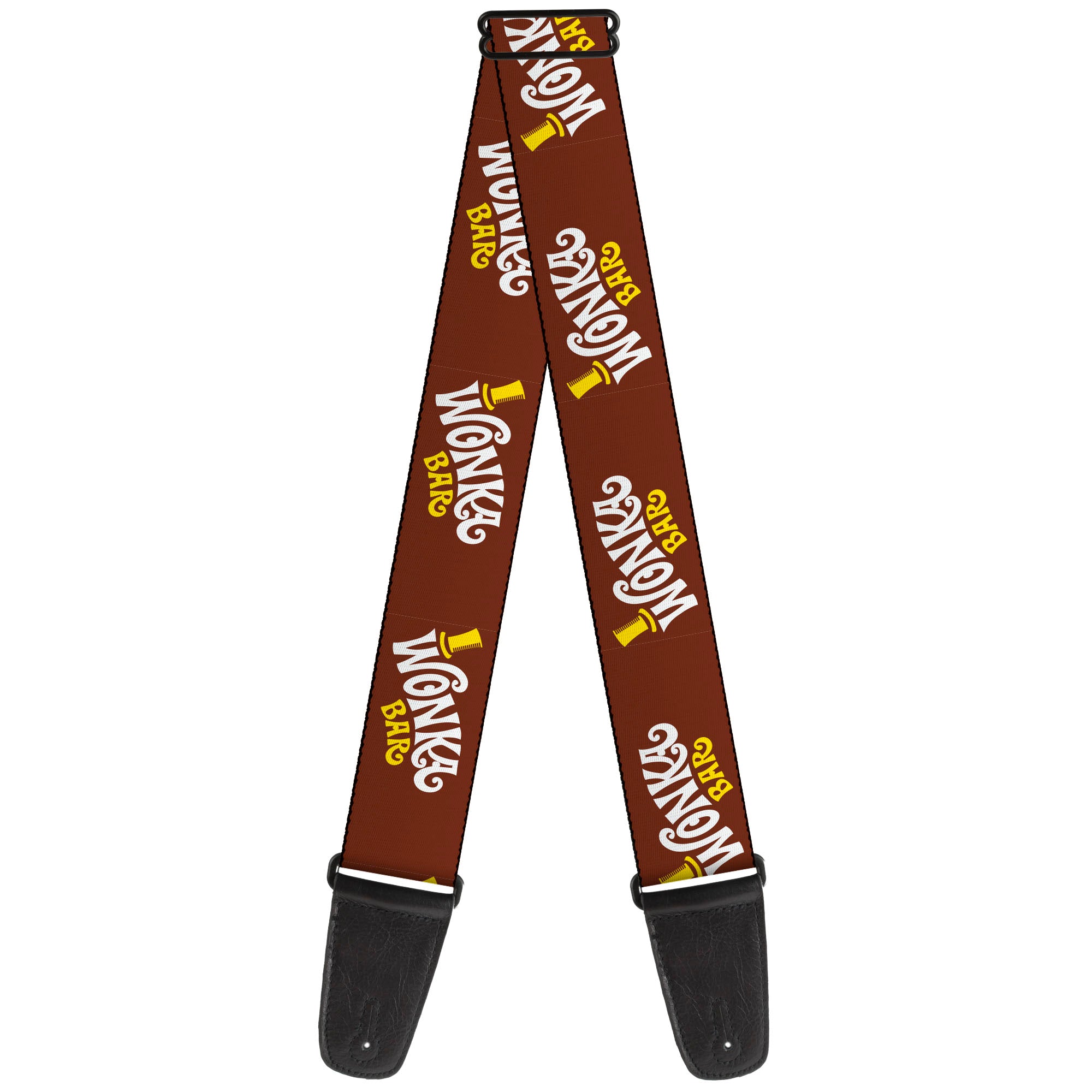 Buckle Down Willy Wonka Bar Logo Guitar Strap