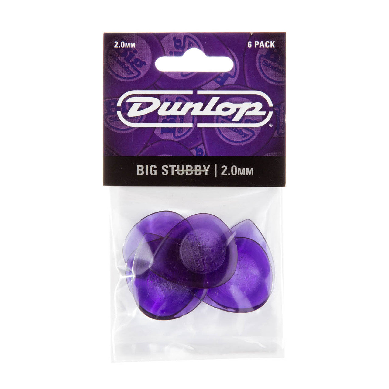Dunlop BIG STUBBY PICK 2.00MM Pk 6