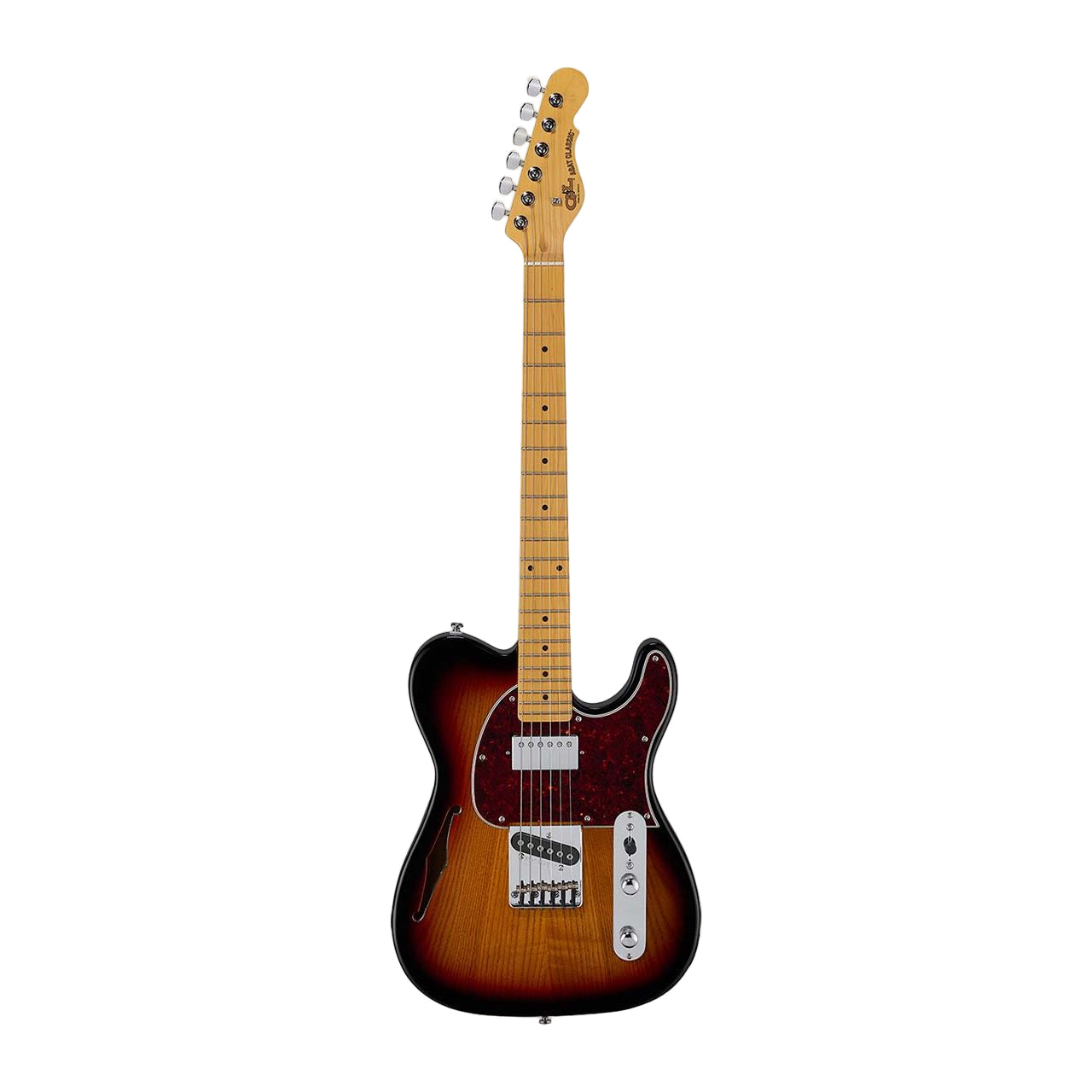 G&L Tribute Series ASAT Classic Bluesboy Semi-Hollow 3 Tone Sunburst
