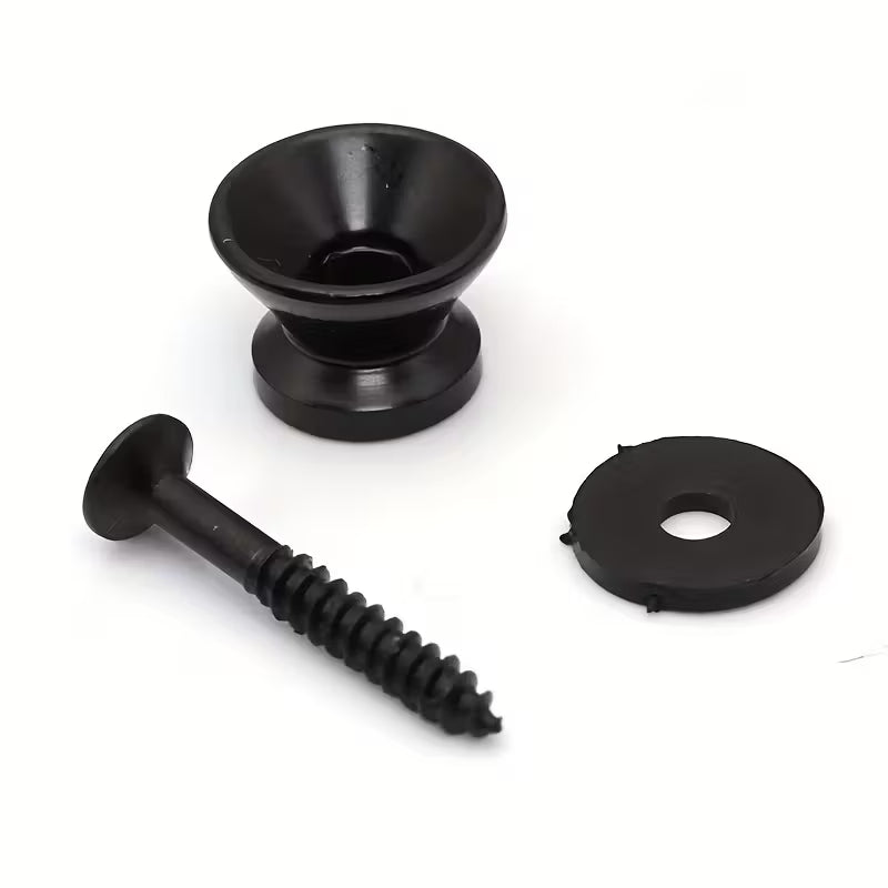 Turner Strap Buttons for Guitar, Bass & Ukulele Pack of 2 in Black