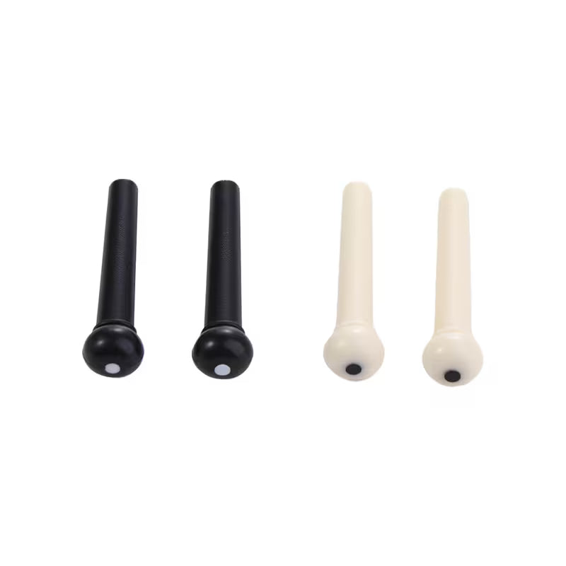 Bridge Pins for Acoustic Guitar in White Pack of 6