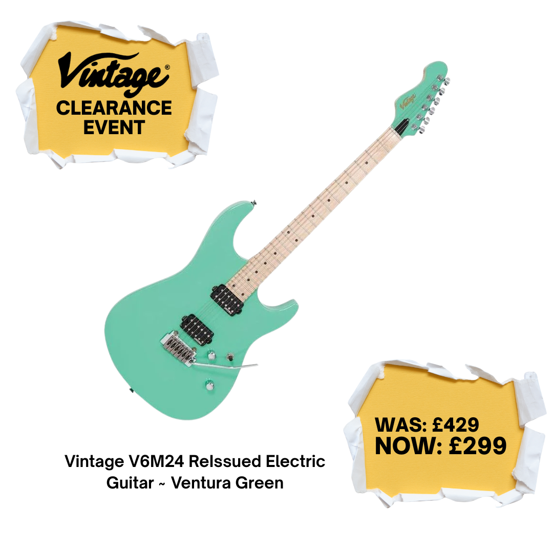 Vintage V6M24 ReIssued Electric Guitar ~ Ventura Green