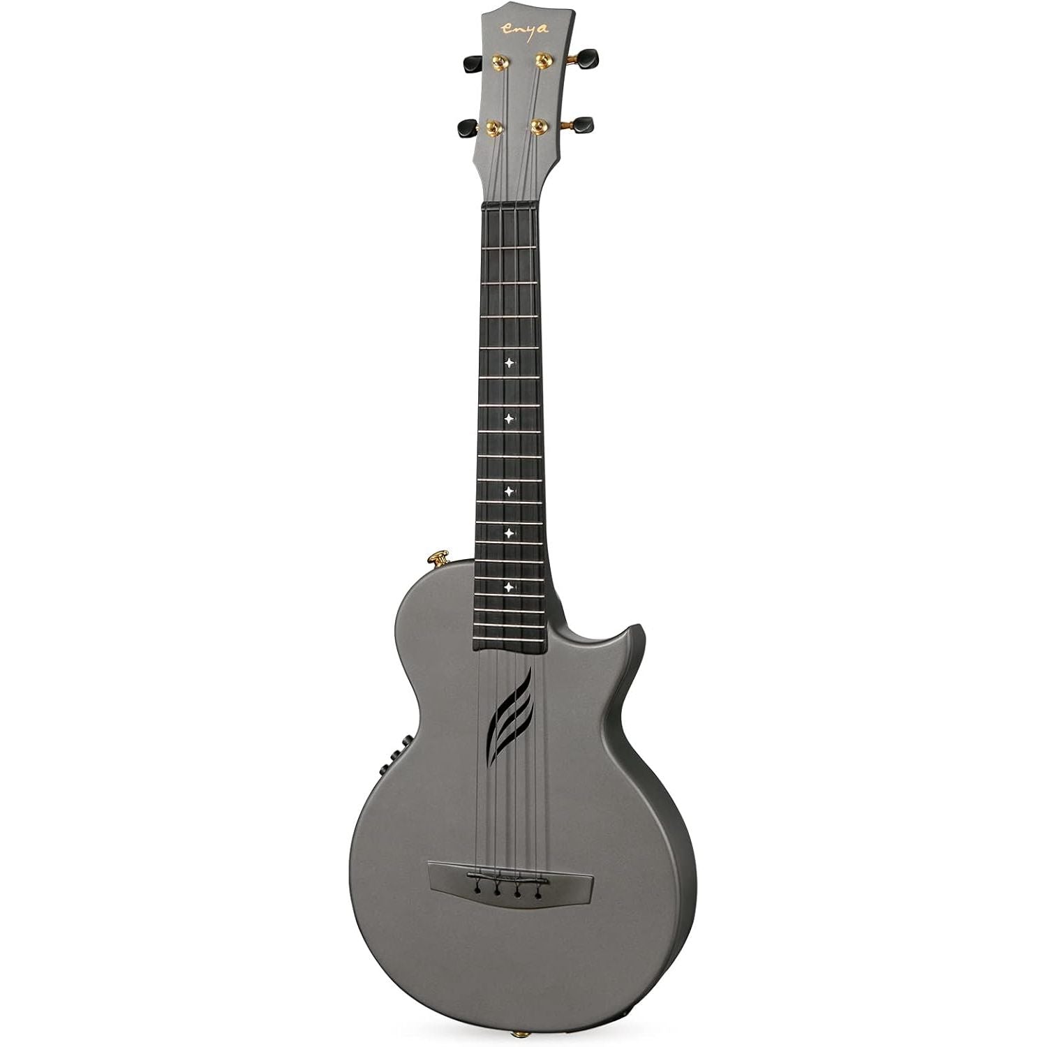 Enya Nova UE Pro, Carbon Fibre, Black Electro-Acoustic, Tenor Ukulele Black