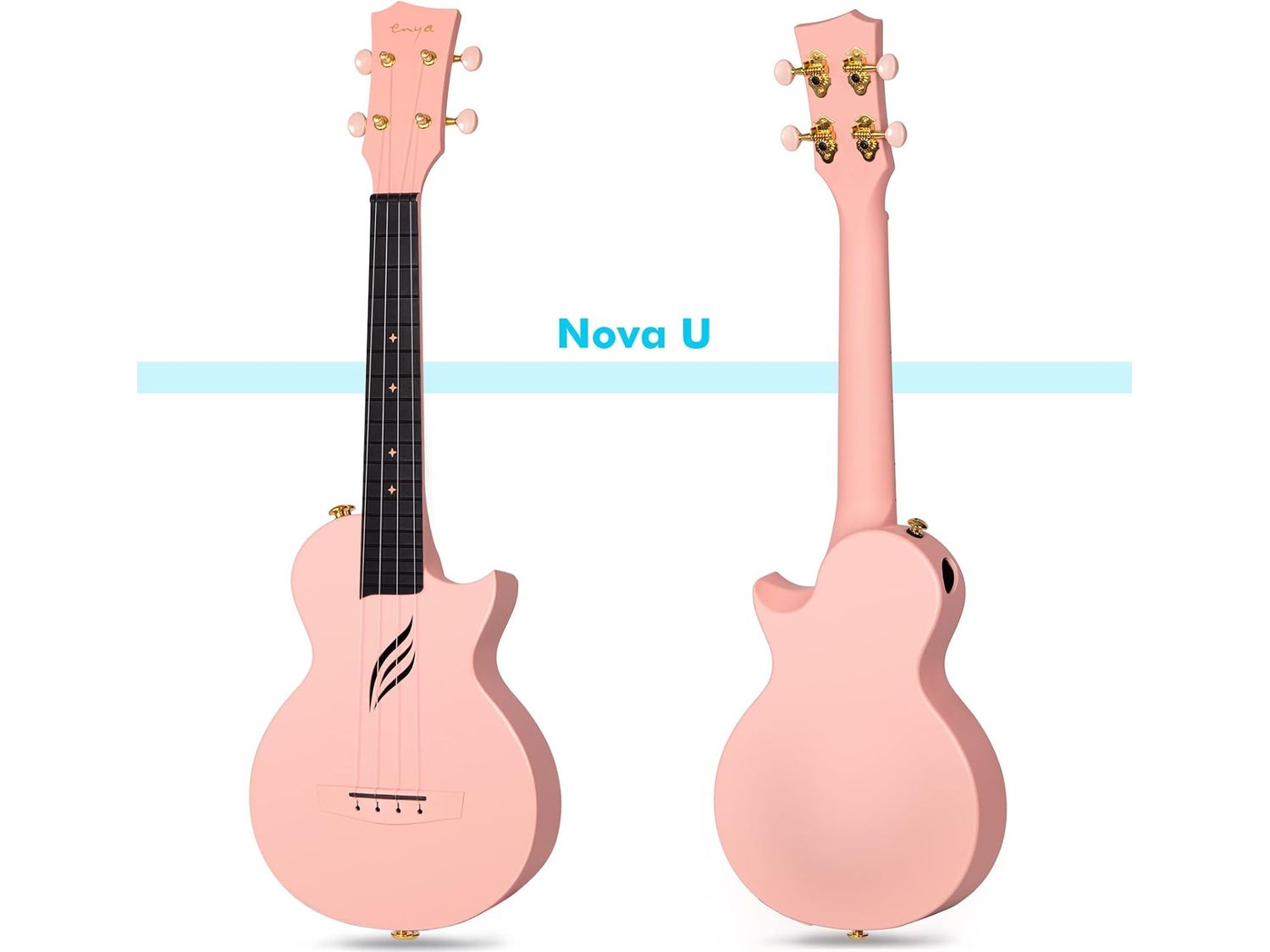 Enya Nova U Carbon Concert Ukulele - Pink