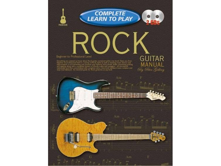 Complete Learn To Play Rock Guitar Manual + Cds