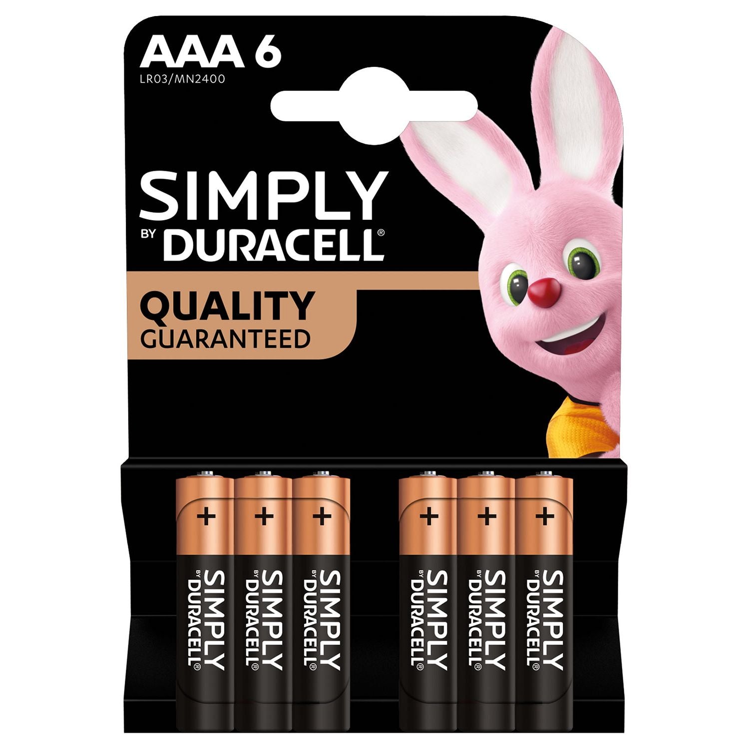 Duracell AAA Simply Alkaline Batteries 6 Pack