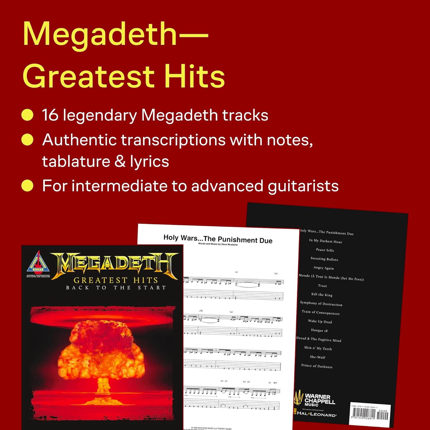 Megadeth Greatest Hits (Guitar Tab)
