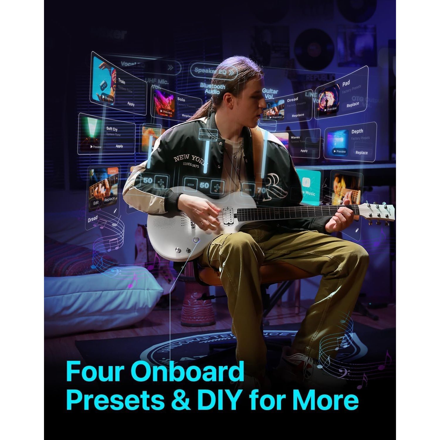 Enya Nova Go Sonic Electric Guitar - White