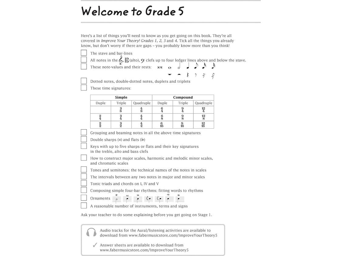 Improve your theory! Grade 5 (All Instruments)