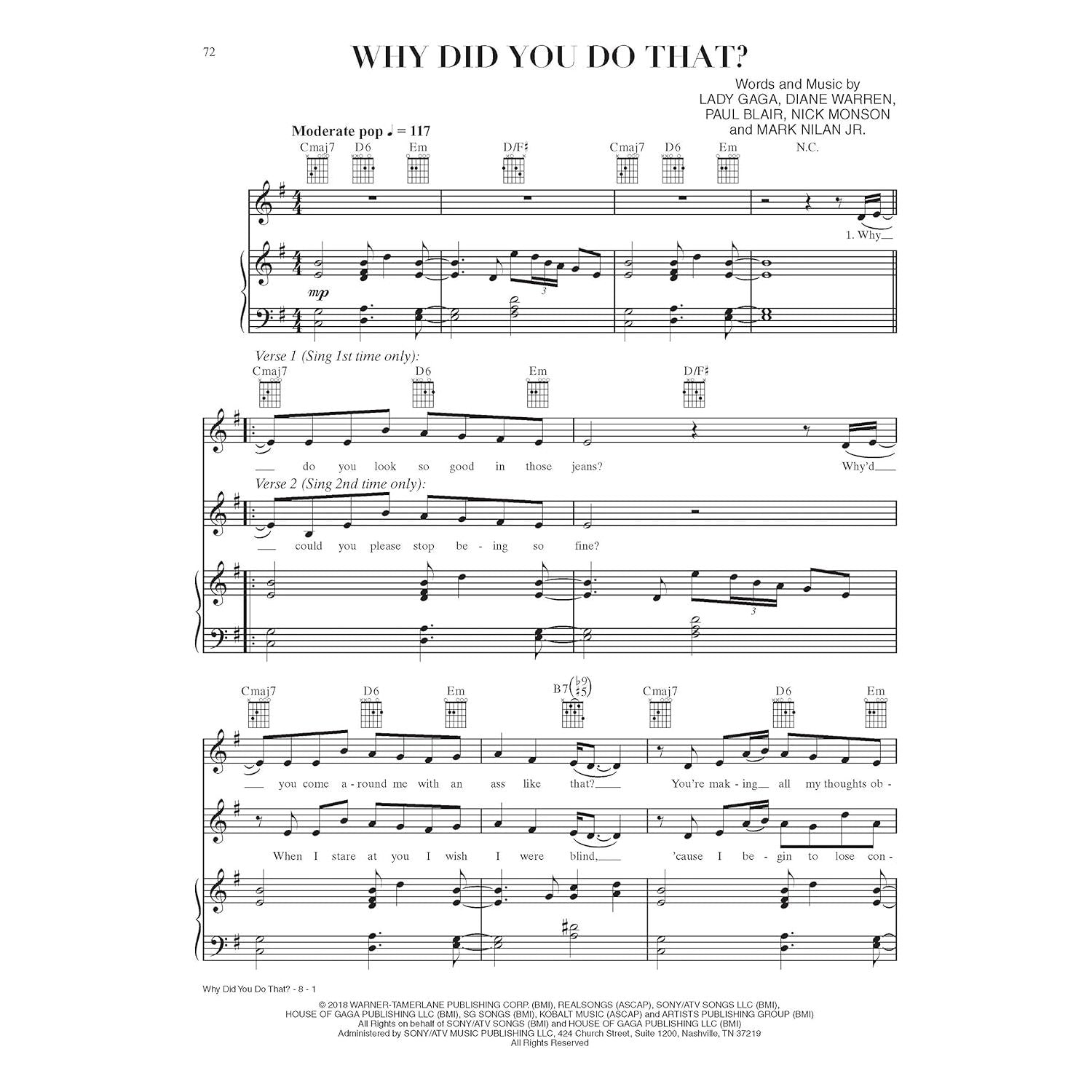 A Star is Born (Piano/Voice/Guitar)