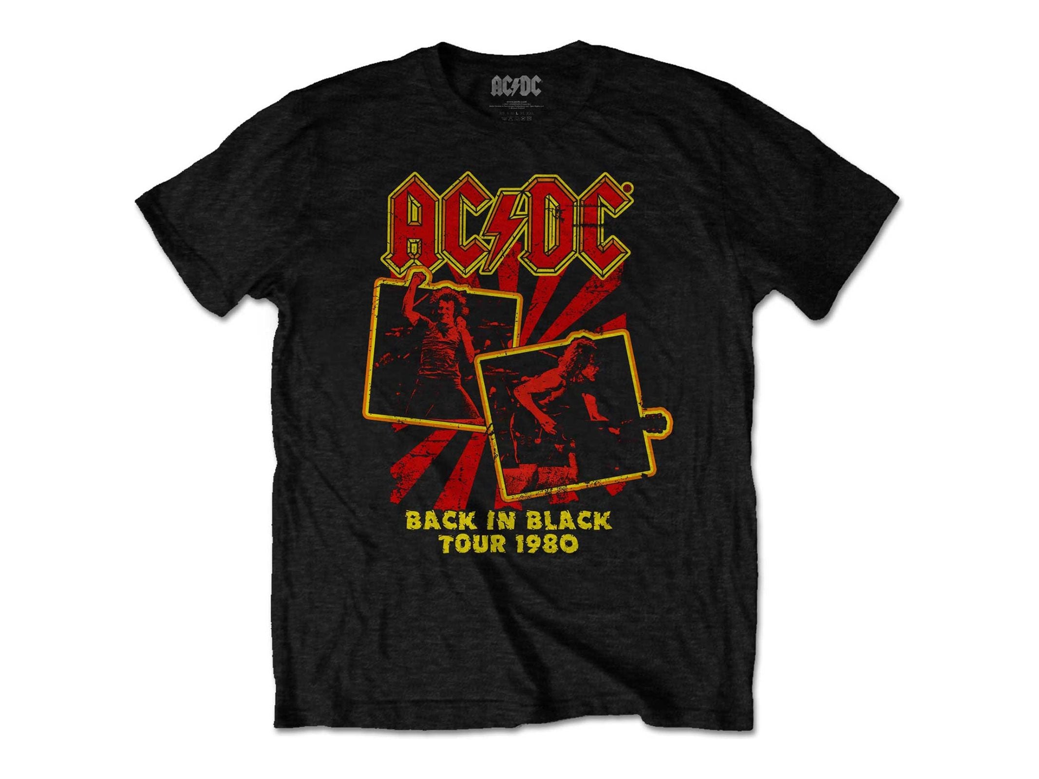 AC/DC Unisex T-Shirt Back in Black Tour 1980