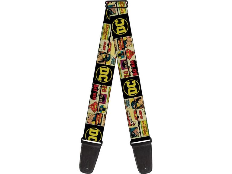 Buckle Down Vintage DC Comics Superhero Guitar Strap