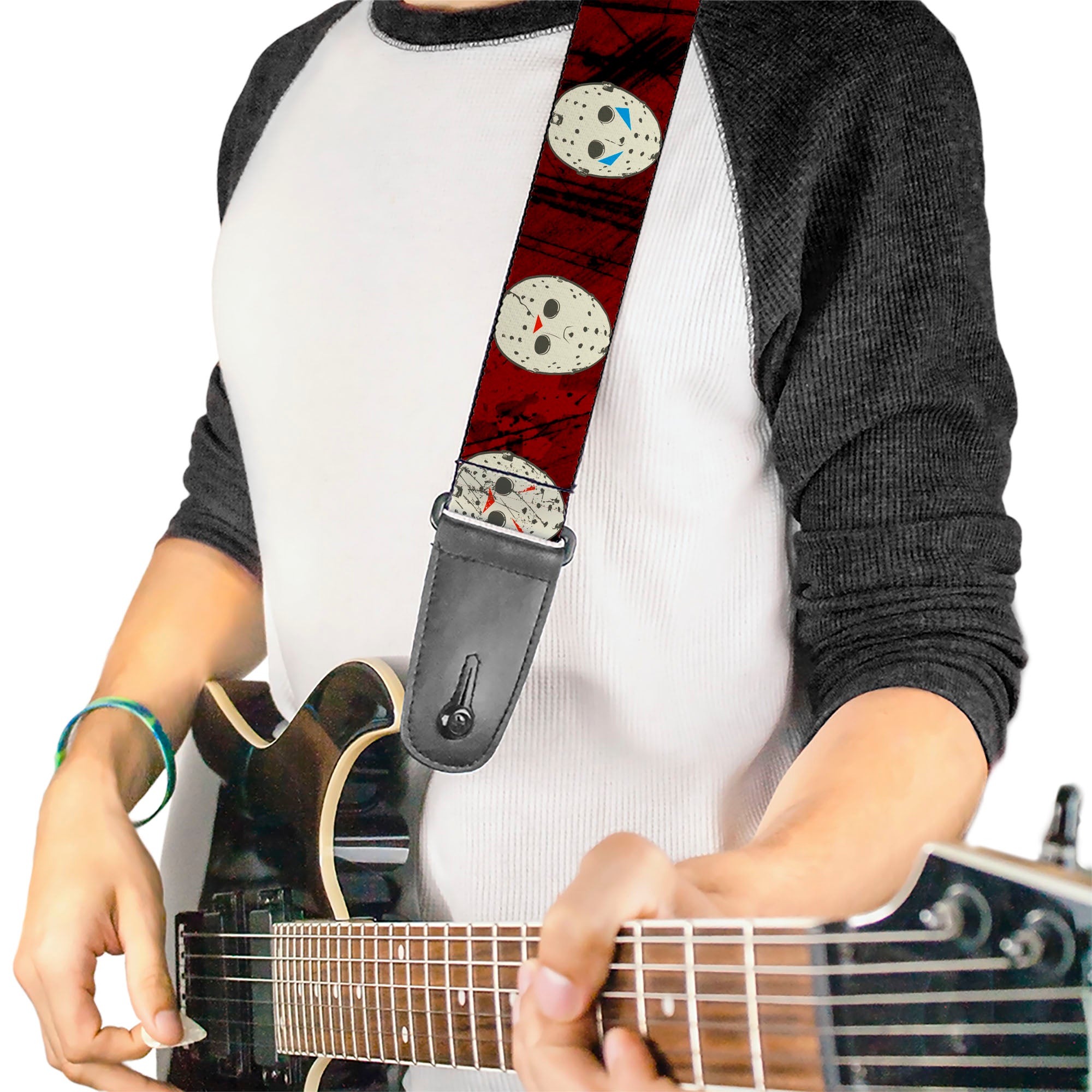 Buckle Down Friday the 13th Hockey Mask Guitar Strap